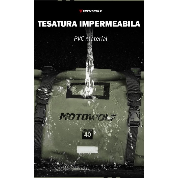 Geantă moto Motowolf multifuncțională, impermeabilă, capacitate